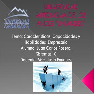 Caracteristicas de un empresario