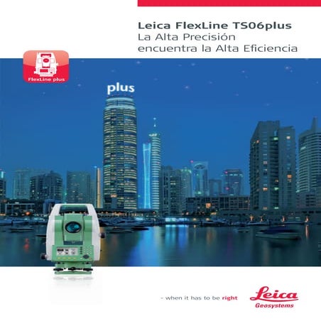 Características técnicas de Estación Total Leica TS06 Plus | PDF