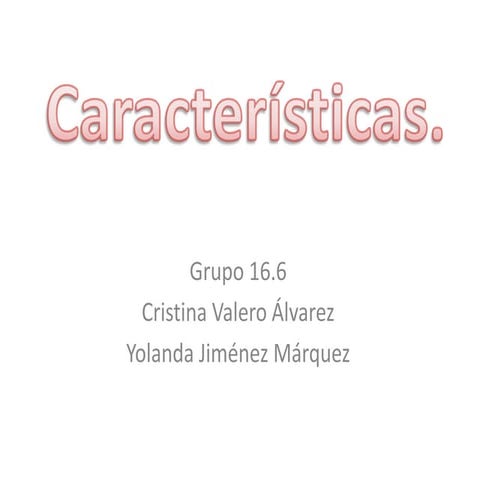 Caracteristicas pdf