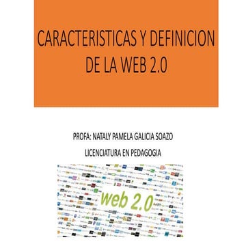 Caracteristicas y definicion de la web 2.0