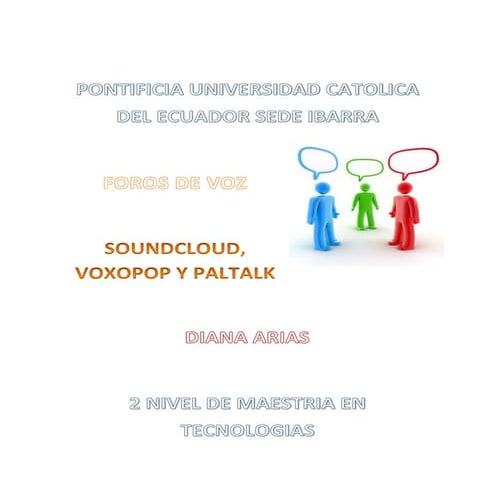 Caracteristicas y ventajas soundcloud, voxopop y paltalk