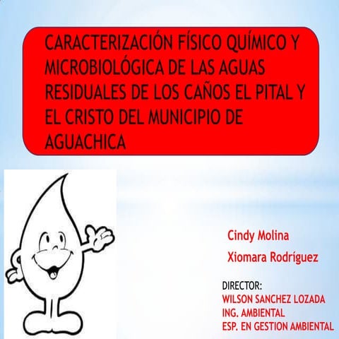 Caracterización físico químico y microbiológica de las aguas