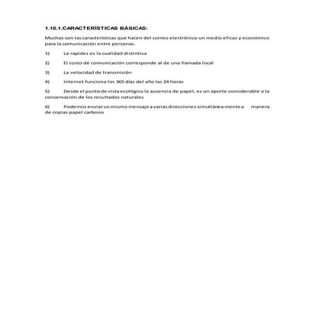 Características básicas