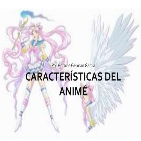 Características del animé. horacio german garcia