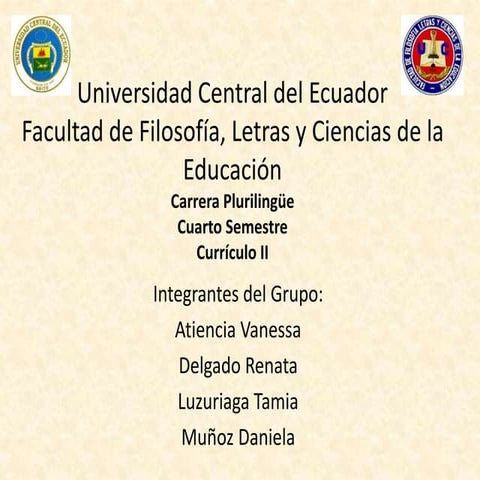 Características del Currículo