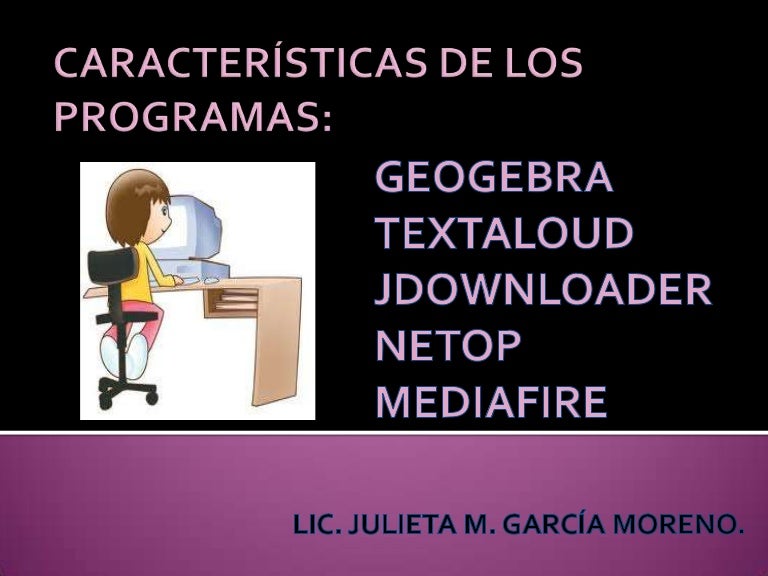 Características de los programas