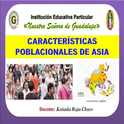 Características poblacionales de Asia