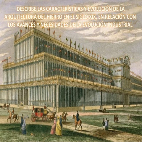 Características y evolución de la arquitectura del hierro en el siglo XIX en ...