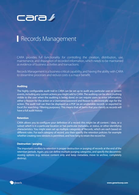 CARA for Permits and Applications | PDF