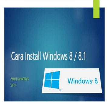 Cara menginstall windows 8/8.1 lengkap dengan gambar. Step by step sudah sesu...