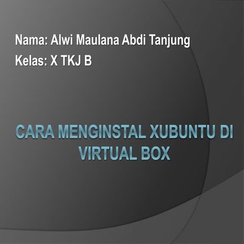 Cara install xubuntu