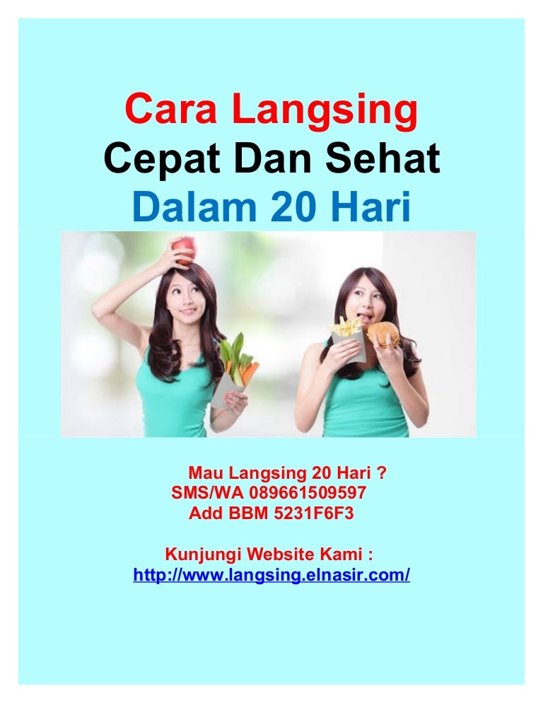 Cara langsing cepat dan sehat dalam 20 hari