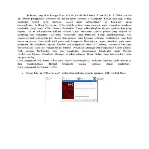 Cara membagi bandwith menggunakan net limiter