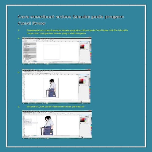 Cara membuat anime dalam corel draw | PDF