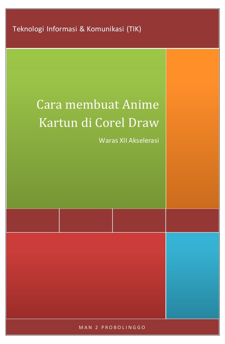 Cara membuat anime kartun di corel draw