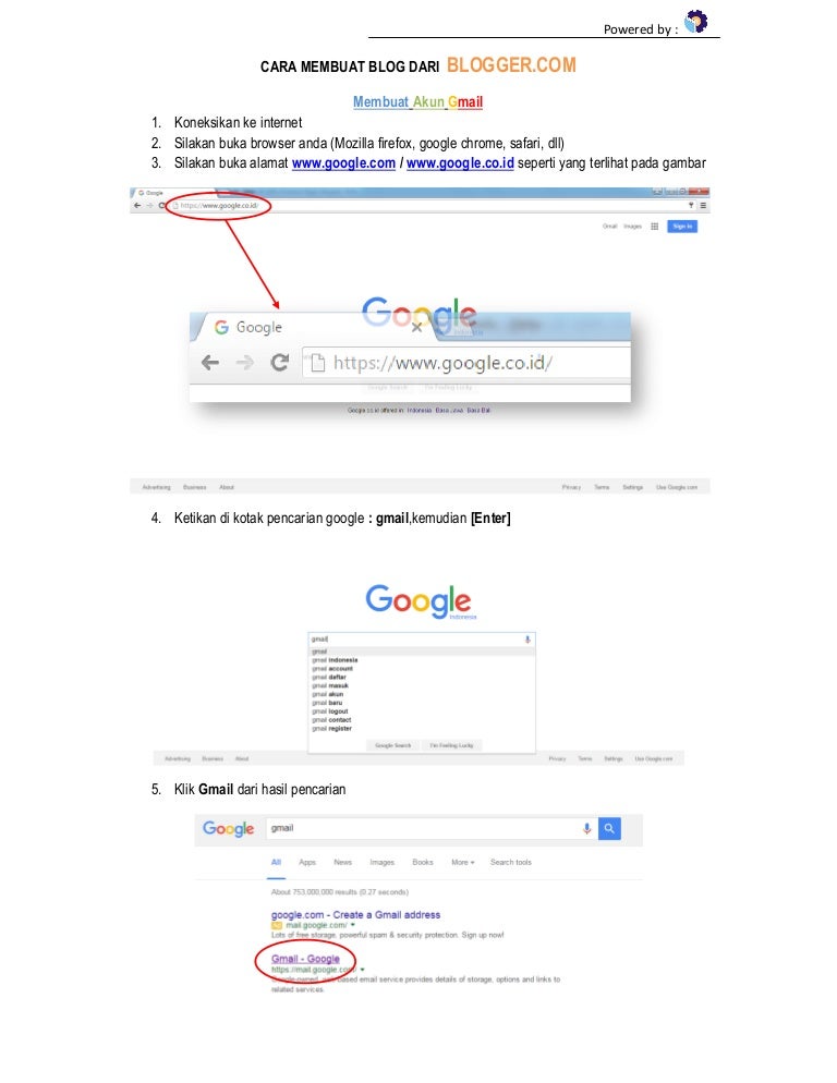 Cara membuat blog dari blogger