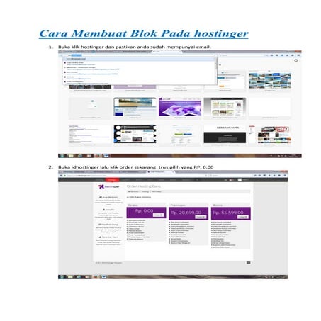 Cara membuat blok pada hostinger