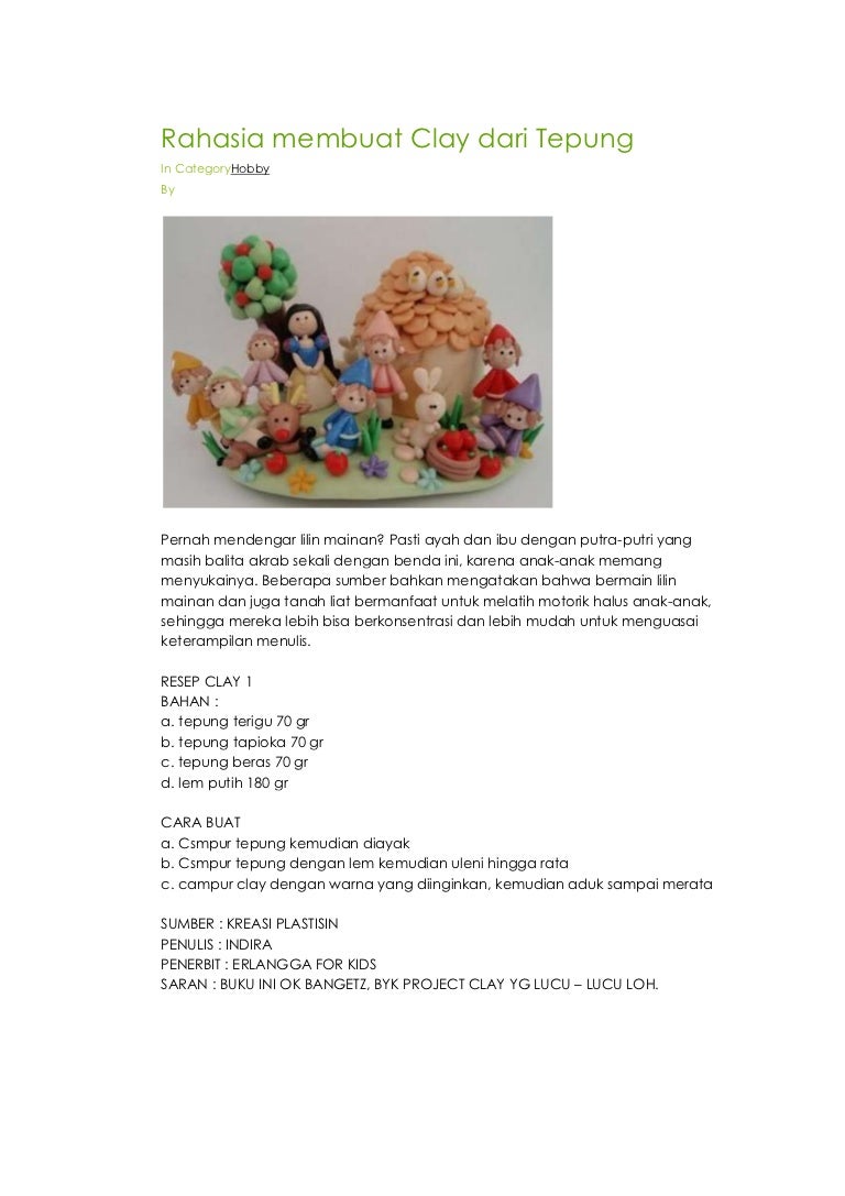 Cara Membuat Clay Cara Membuat Clay