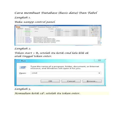 Cara membuat database