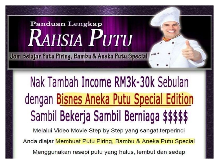 Cara Membuat Putu Piring Dan Aneka Jenis Putu Yang Sedap