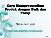 Cara Mempromosikan Produk dengan Ba...
