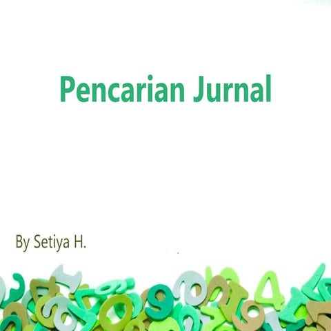 Cara mencari jurnal