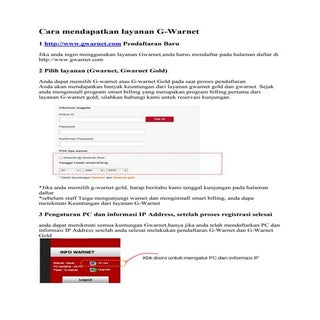 Cara mendapatkan layanan g