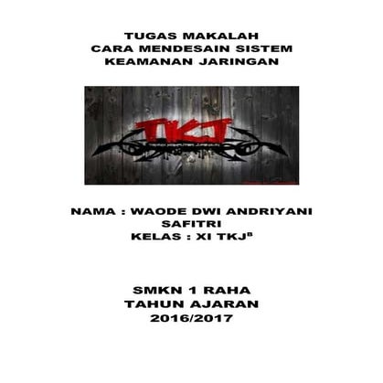 Cara mendesain sistem keamanan jaringan