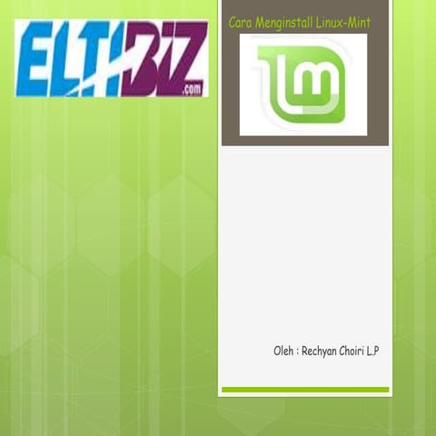 Cara menginstall linux mint