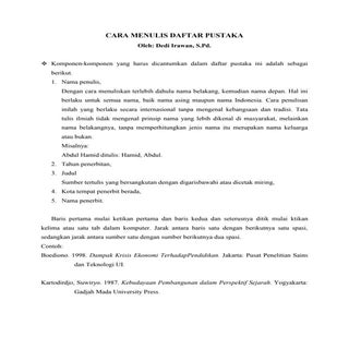 Cara Menulis Kutipan dan Daftar Pus...