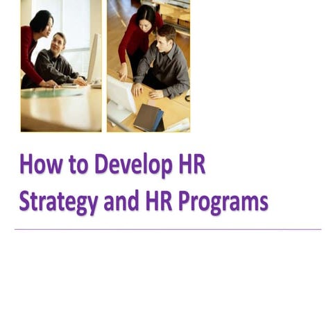 Cara Menyusun HR Strategy dan HR Program | PPTX