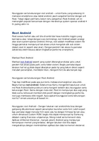 Cara root android lengkap