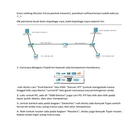 Cara setting router cisco packet treacert