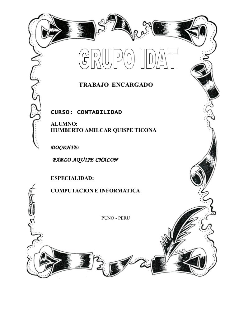 caratula idat caratulas para word