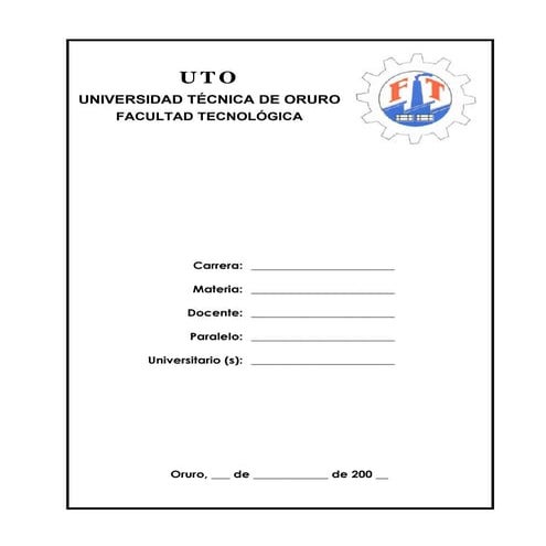 Caratula Uto Tecnologica