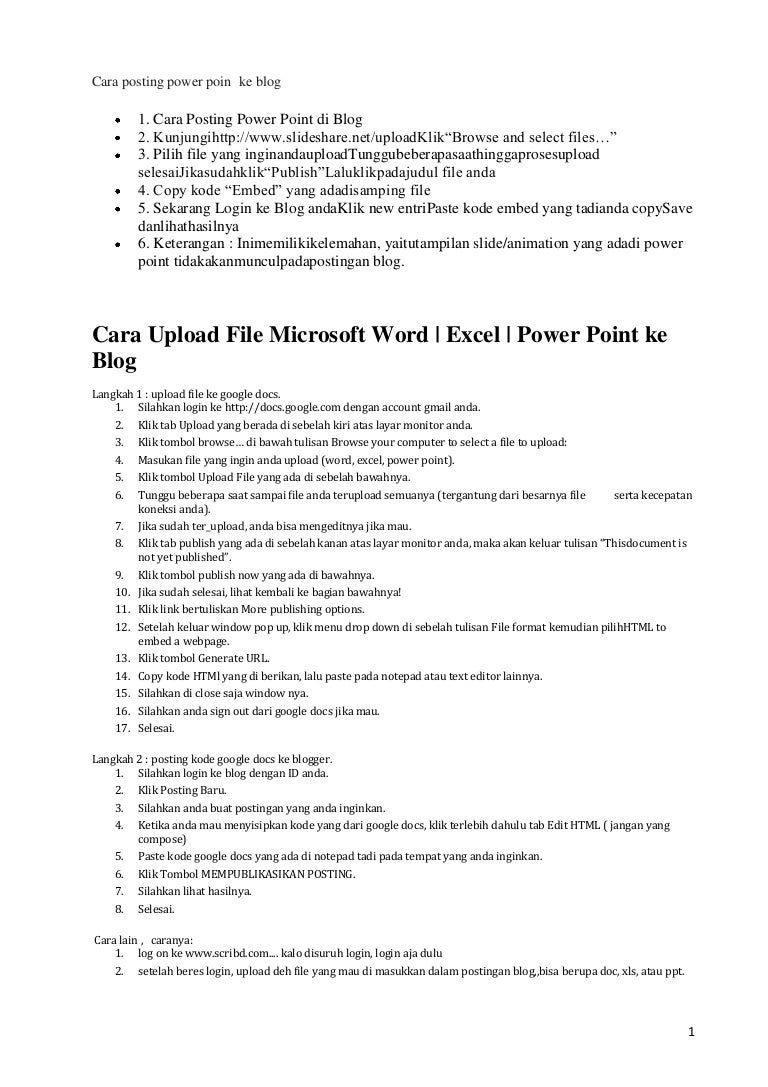 Cara upload file html ke blogger