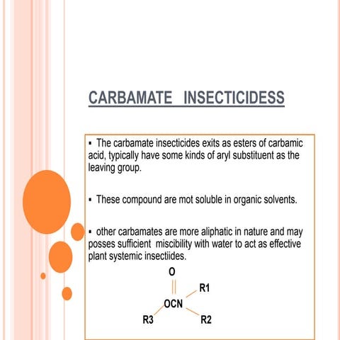 CARBAMATE   INSECTICIDESS.pptx
