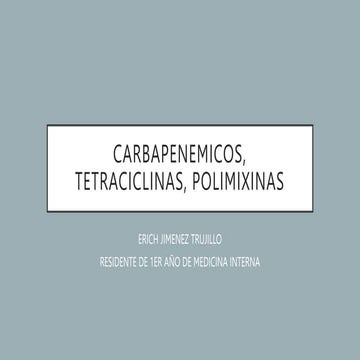 uso de carbapenemicos antibioticoterapia | PPT