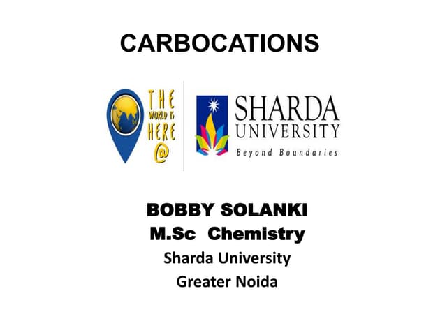 Carbocation ppt