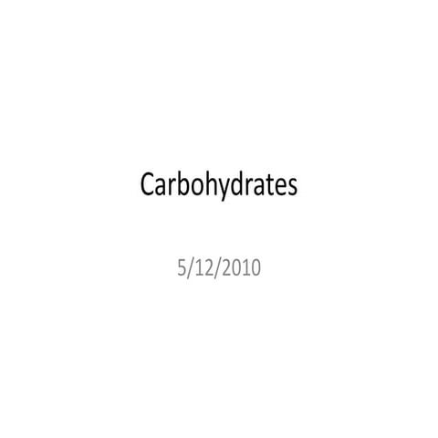 Carbohydrate 