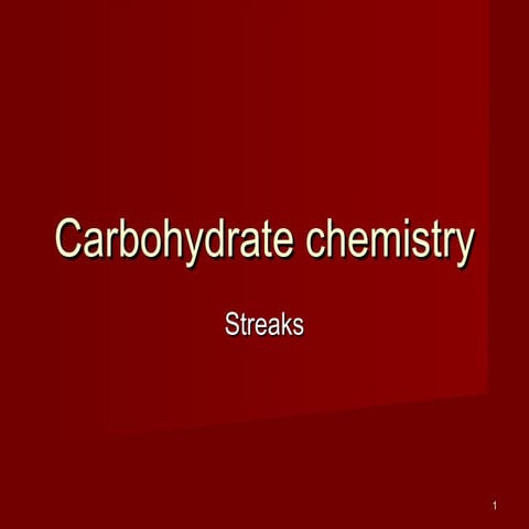 Carbohydrate 2nd lecture Biochemistry