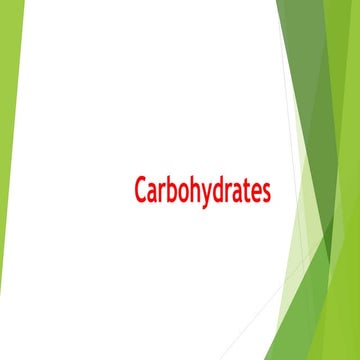 carbohydrate , glucose, fructose and it's application of these molecules