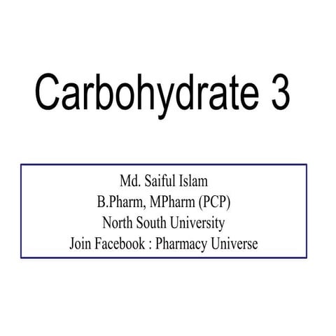 Carbohydrate 3