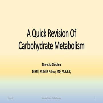 Carbohydrate metabolism- a quick revision.pdf