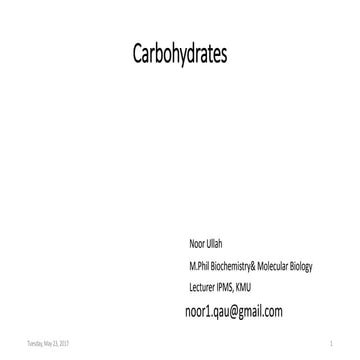 Carbohydrates 1