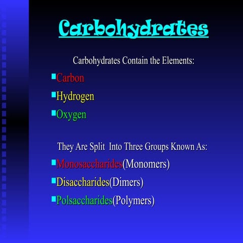 Carbohydrates