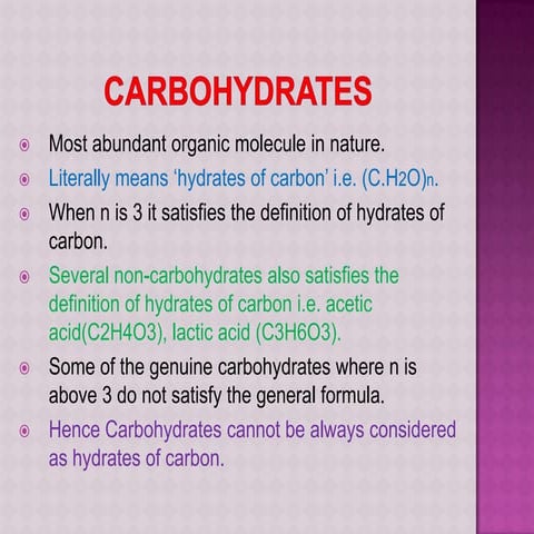 Carbohydrates-part 1