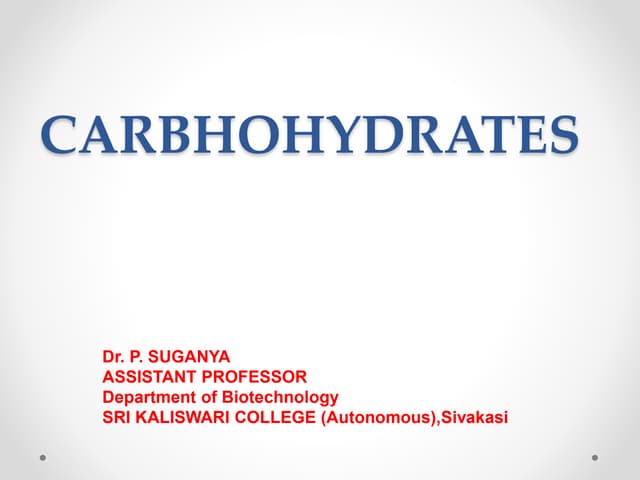 Carbohydrates