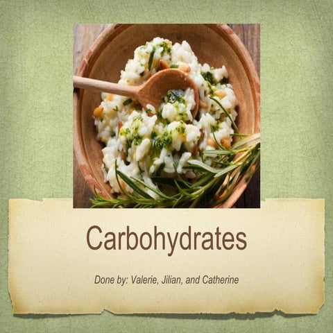Carbohydrates 101