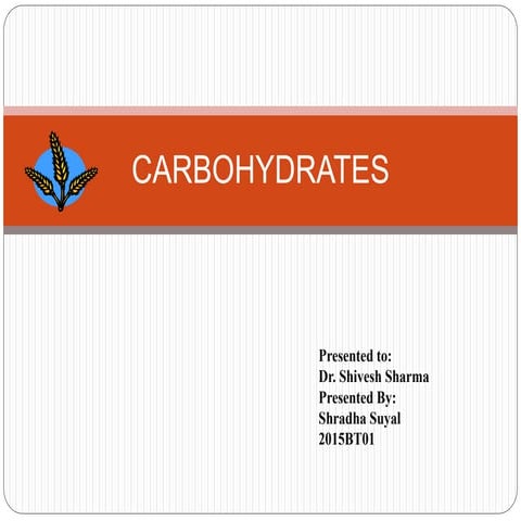 Carbohydrates in food